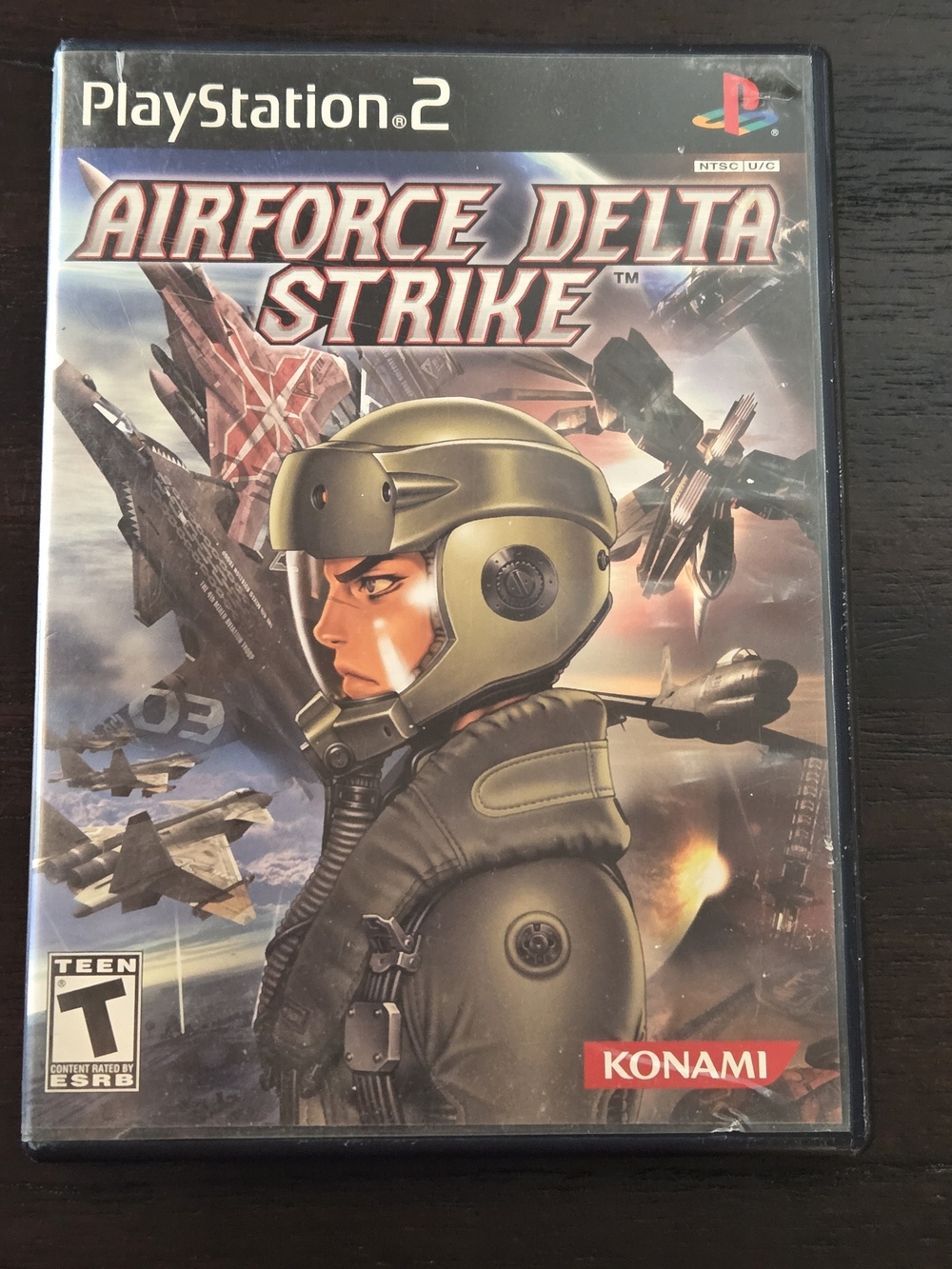 Konami Airforce Delta Strike (PlayStation 2) - Olive Green Case